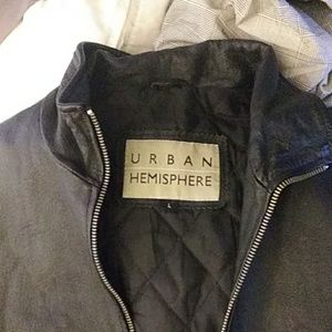 Urban hemisphere leather jacket